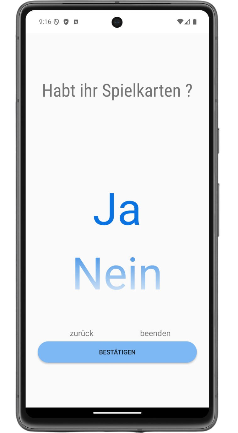 Party.Saver Abfrage vorhandener Spielkarten